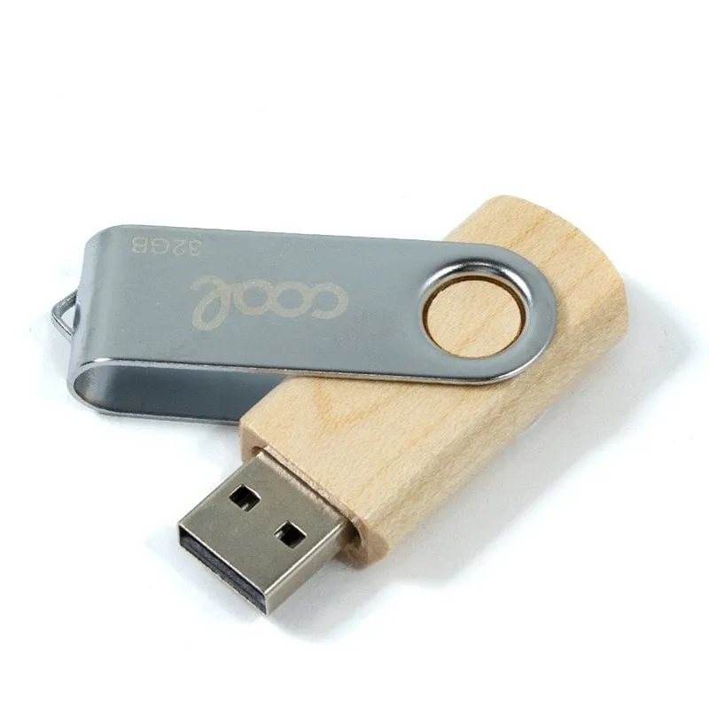 Fantastica Pen Drive USB X32 GB 2.0 Legno - immagine 1