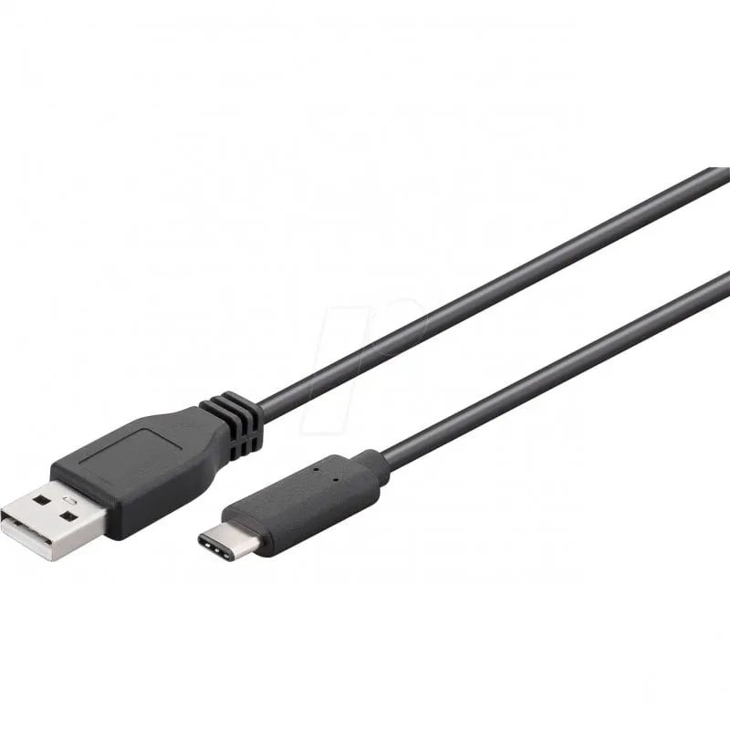 Cavo Goobay da USB 2.0 a USB-C 50 cm Nero - immagine 1