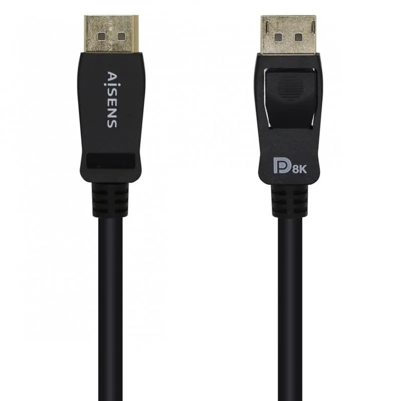 Cavo Aisens Displayport V1.4 maschio/maschio 3 m Nero - immagine 1
