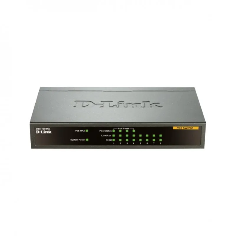 Switch D-Link DES-1008PA 8 porte - immagine 1