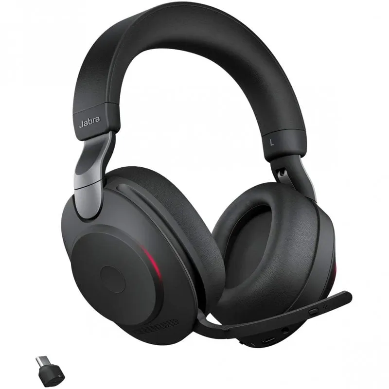 Jabra Evolve2 85, UC Stereo Auricolare Con cavo e senza cavo A Padiglione Ufficio USB tipo-C Nero - immagine 1