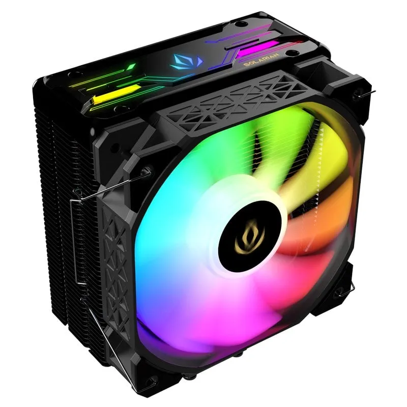 Ventola CPU Forgeon Air Solarian Cooler 4Pipes 120mm ARGB Nera - immagine 1