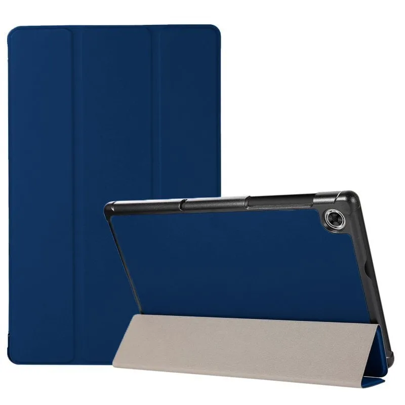 Custodia in similpelle liscia blu freddo per Lenovo Tab M10 HD 2a generazione (TB-X306) 10,1" - immagine 1