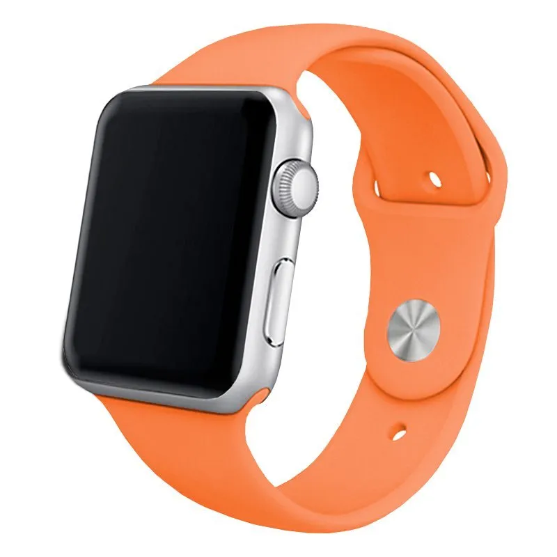 Fantastico cinturino in caucciù corallo per Apple Watch Watch 42/44 mm serie 1/2/3/4/5/6/SE - immagine 1