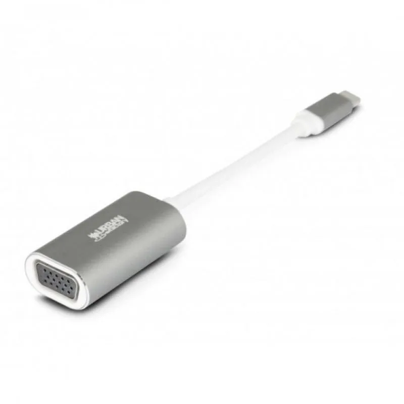 Adattatore da USB-C a VGA Urban Factory Grigio - immagine 1