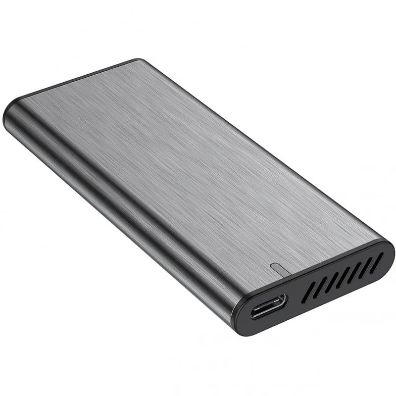 Custodia esterna Aisens Ultra Data per disco rigido SSD M.2 SATA USB-C 3.1 Grigio - immagine 1