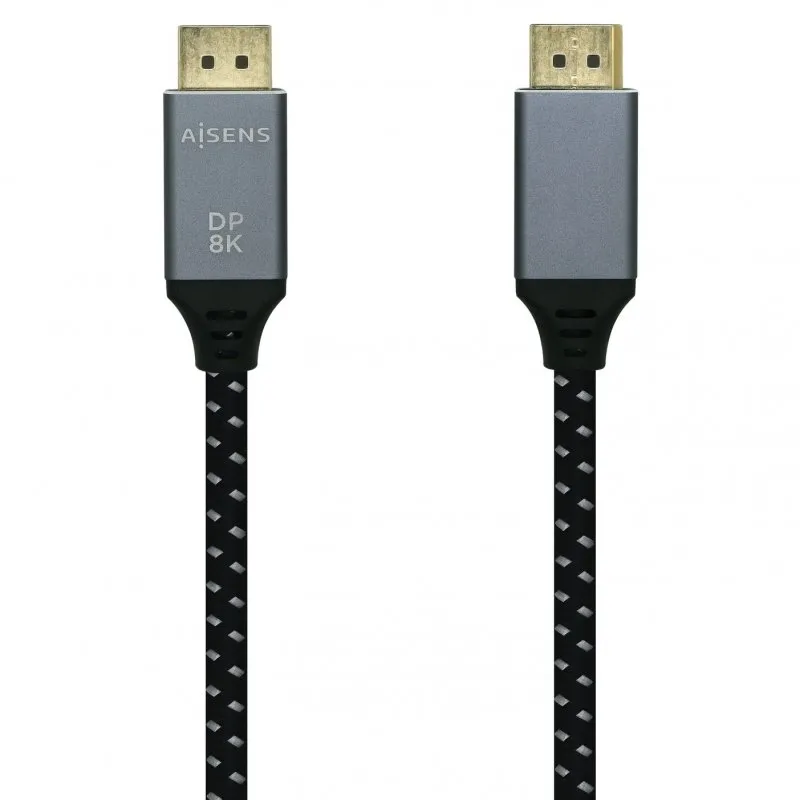 Cavo Aisens Displayport V1.4 maschio/maschio 3m Grigio - immagine 1