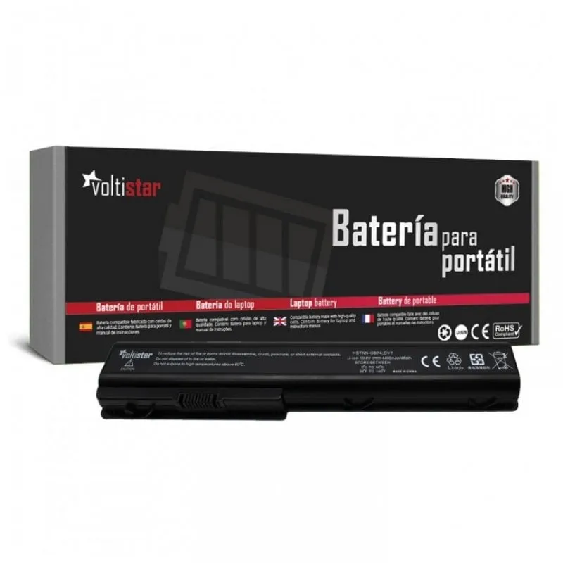 Batteria per laptop Voltistar per HP Pavilion DV7 10,8 V 464058-121 480385-001 497705-001 464059-361 - immagine 1