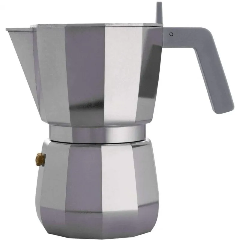Alessi Moka Caffettiera Italiana 6 Tazze Argento - immagine 1