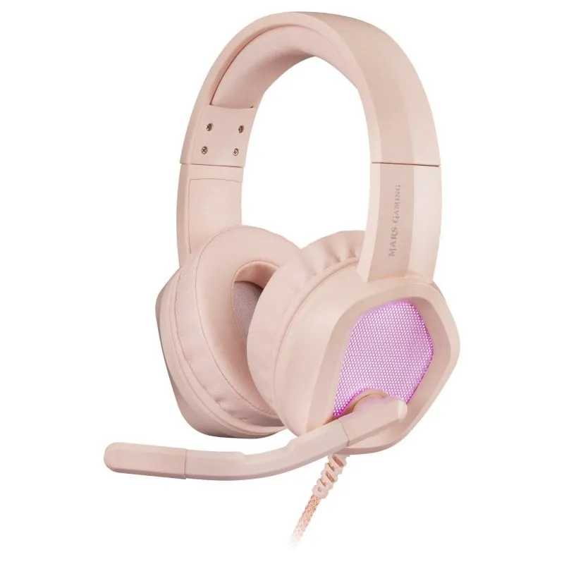 Cuffie da gioco Mars Gaming MH320P RGB Rosa - immagine 1