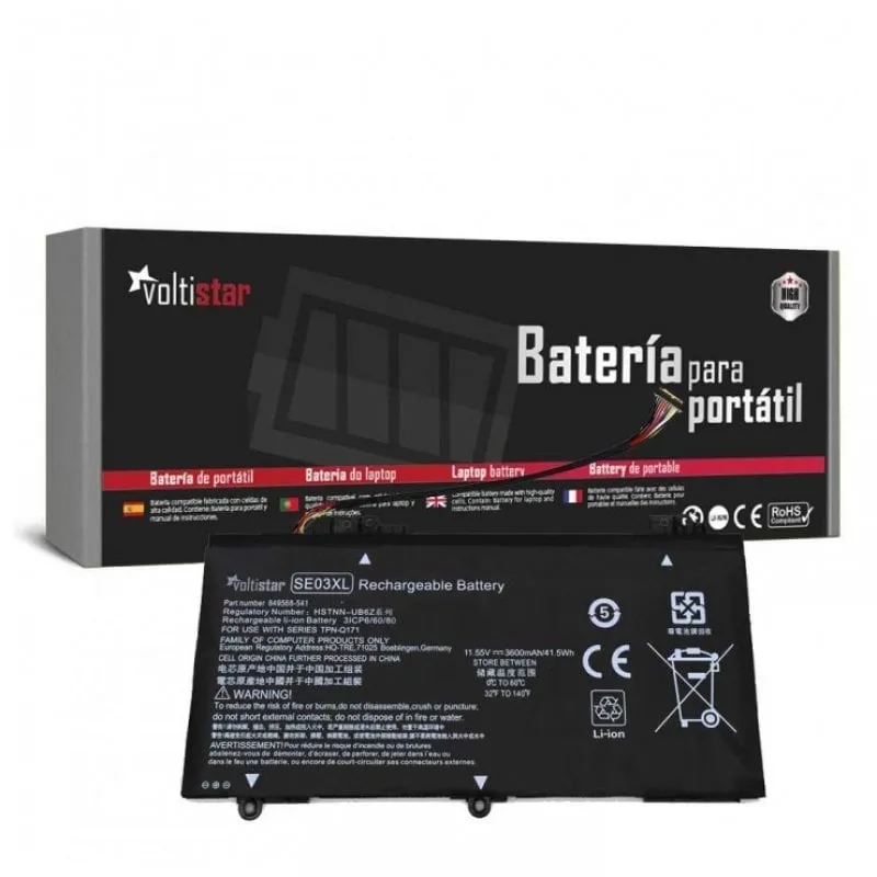 Batteria per laptop Voltistar per HP Pavilion 14 SE03XL HSTNN-LB7G 849568-421 849908-850 - immagine 1
