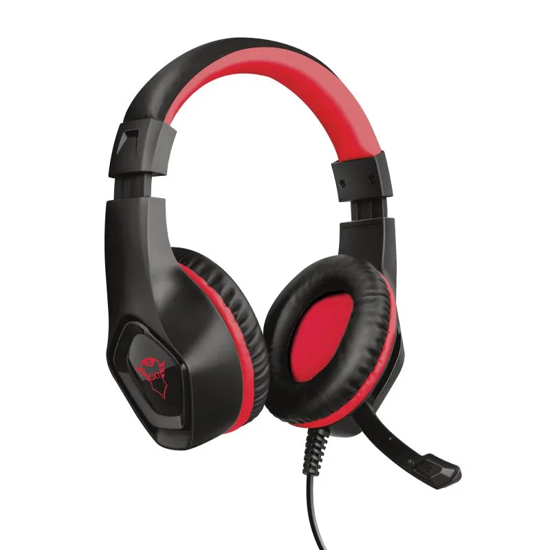Trust GXT 404R Rana Auricolare Cablato A Padiglione Giocare Nero, Rosso - immagine 1