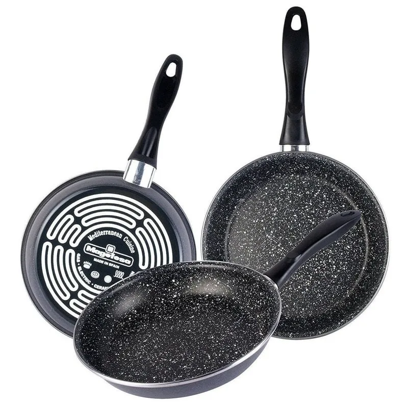 Magefesa K2 Gransasso Set 3 Padelle Acciaio Smaltato 18/20/24cm - immagine 1
