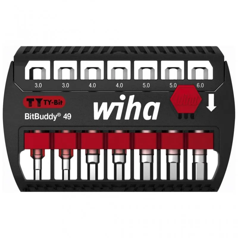 Wiha Bitbuddy Set di punte esagonali Ty 49 mm 8 pezzi - immagine 1
