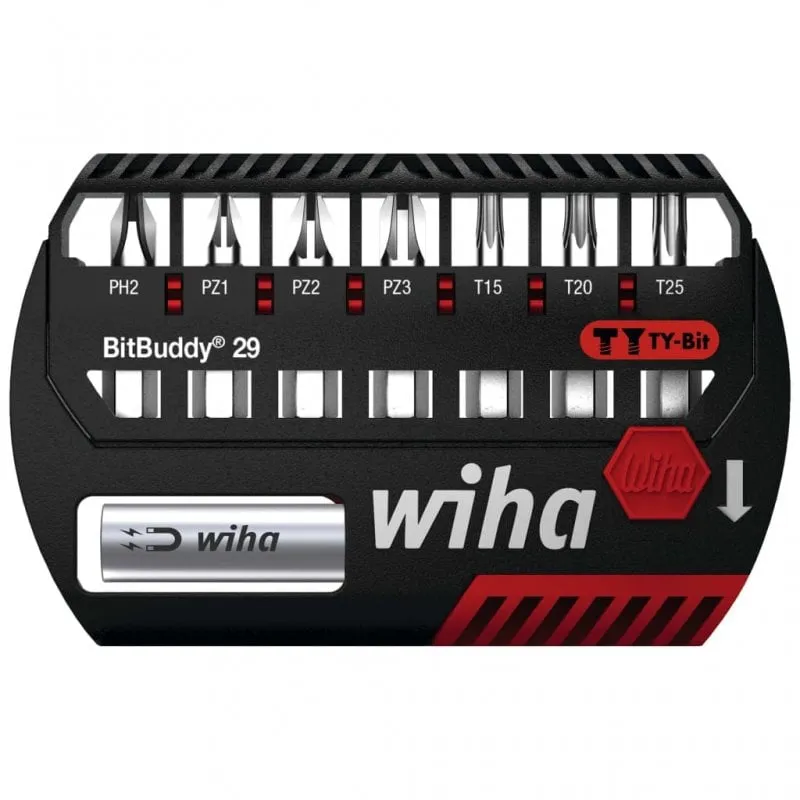 Wiha Ty Torx Phillips Pozidriv Bitbuddy Set di punte 29 mm 9 pezzi - immagine 1
