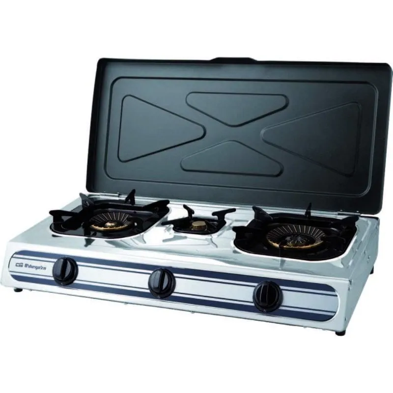 Fornello a gas portatile Orbegozo FO 3510 3 zone - immagine 1