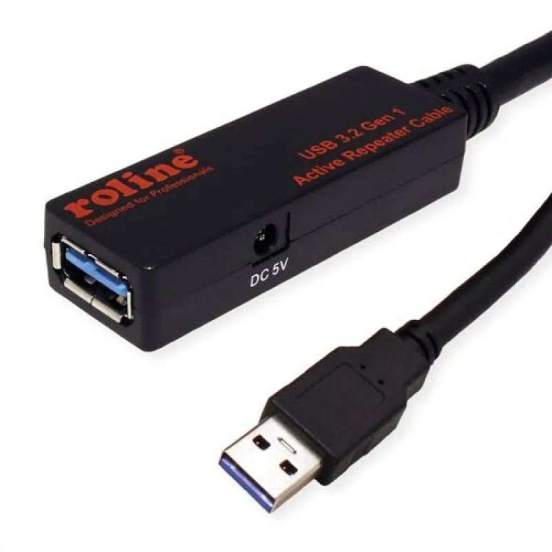 Cavo prolunga attivo Roline USB 3.2 maschio/femmina 10 m Nero - immagine 1