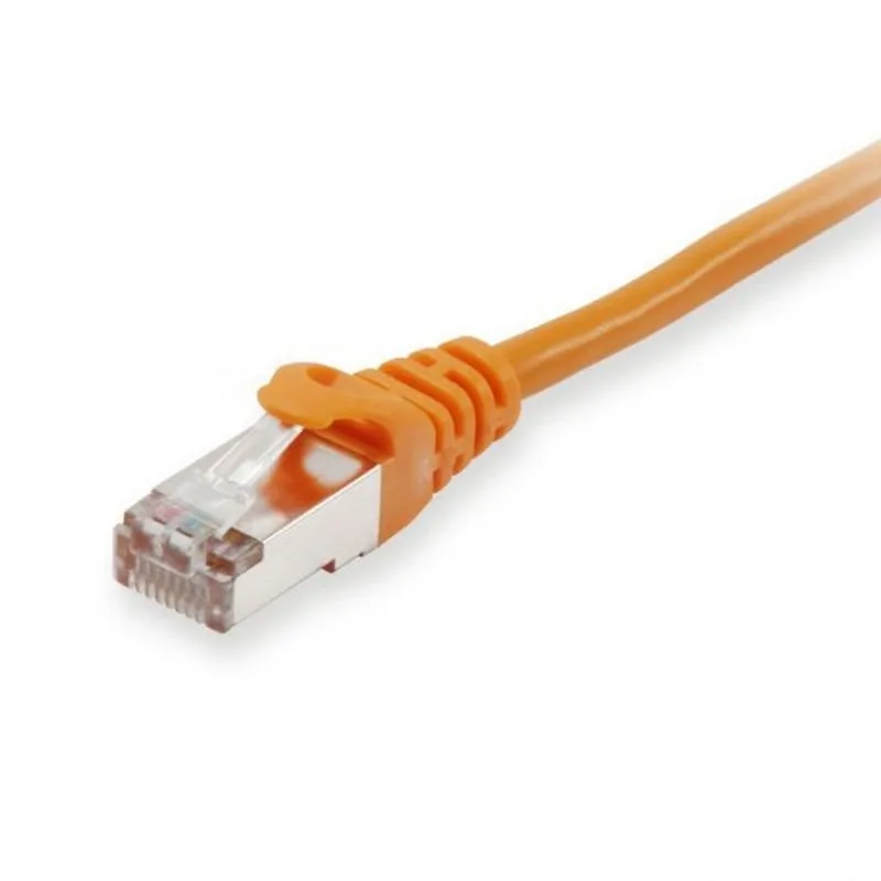 Equipaggia cavo di rete Cat 6 S/FTP senza alogeni 50 cm arancione - immagine 1