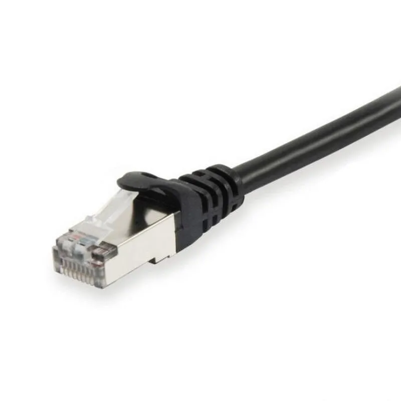 Equipaggia il cavo di rete Platinum S/FTP senza alogeni Cat 6A 0,5 m nero - immagine 1