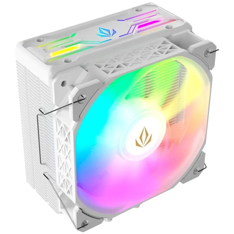 Ventola CPU Forgeon Air Solarian Cooler 4Pipes 120mm ARGB Bianca - immagine 1