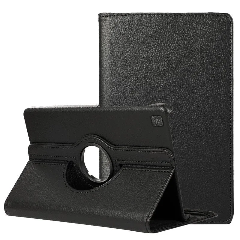 Custodia girevole in similpelle liscia nera per Samsung Galaxy Tab A7 Lite 8.7" - immagine 1