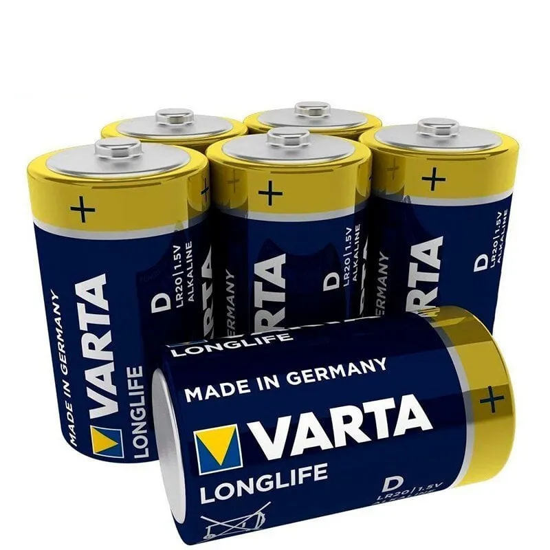 Varta Longlife Confezione da 6 batterie alcaline D LR20 - immagine 1