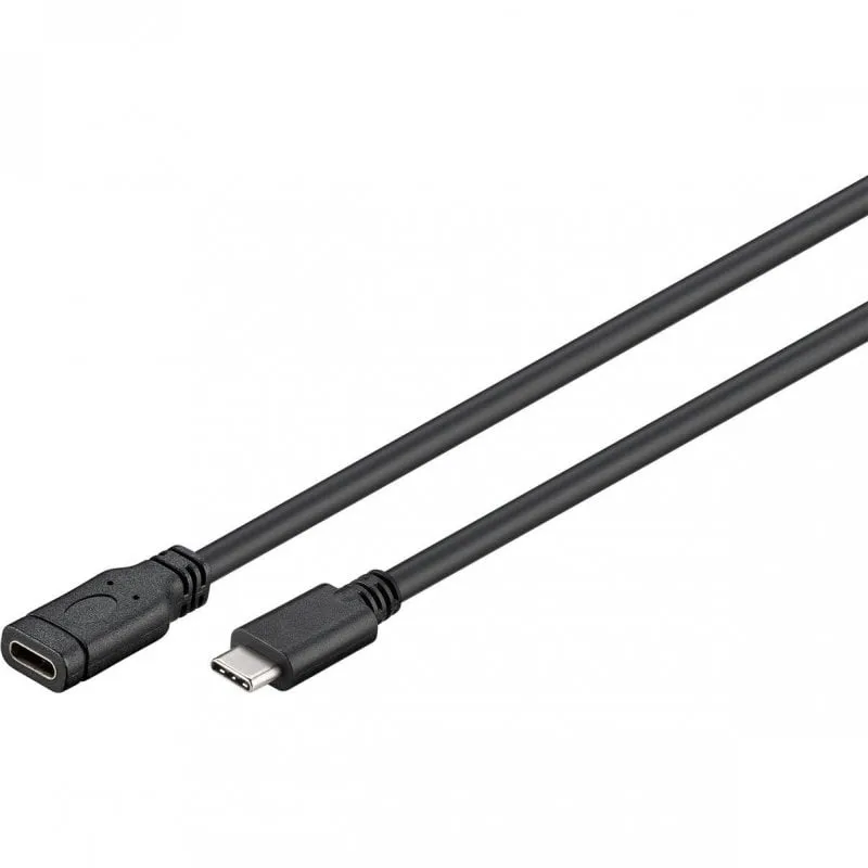 Cavo Goobay USB-C 3.1 maschio/femmina 1 m Nero - immagine 1
