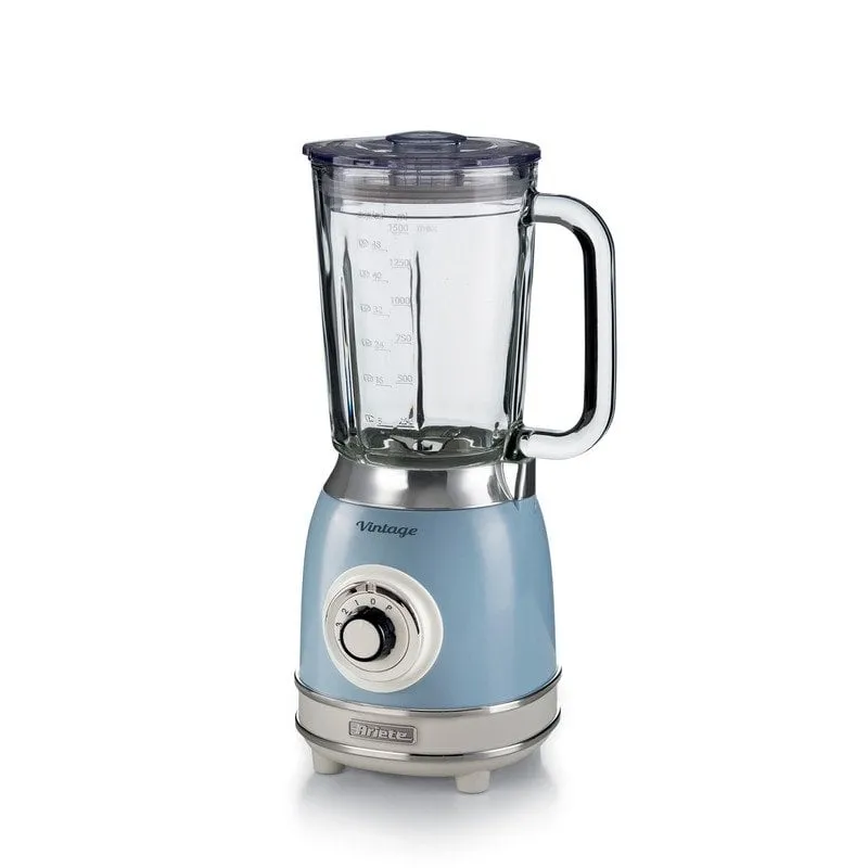 Ariete Frullatore con Tazza in Vetro Vintage Celeste - immagine 1