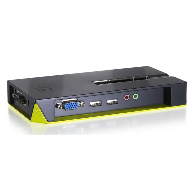 LevelOne KVM-0421 switch per keyboard-video-mouse (kvm) Nero, Verde - immagine 1
