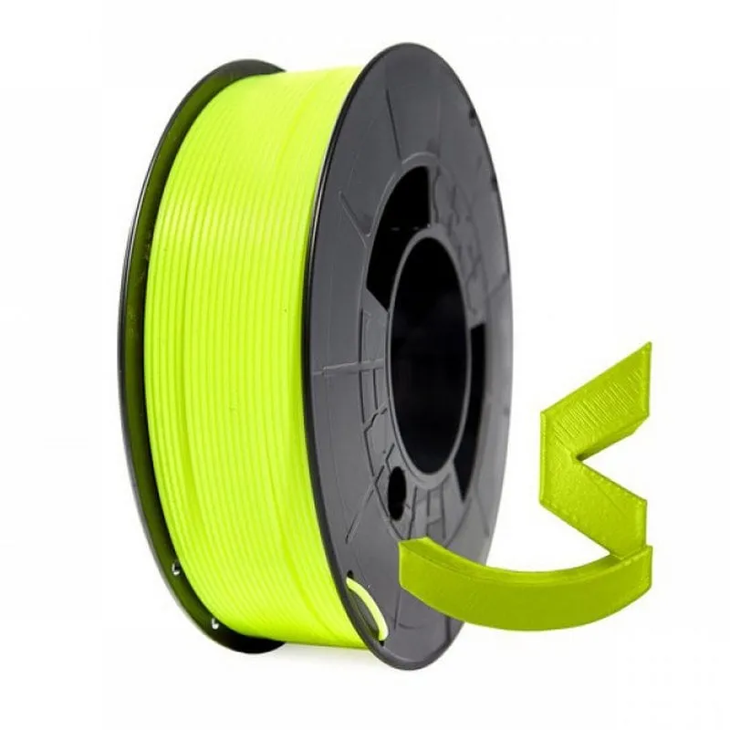 Bobina di filamento Winkle PLA HD 1,75 mm 1 kg giallo fluorescente - immagine 1