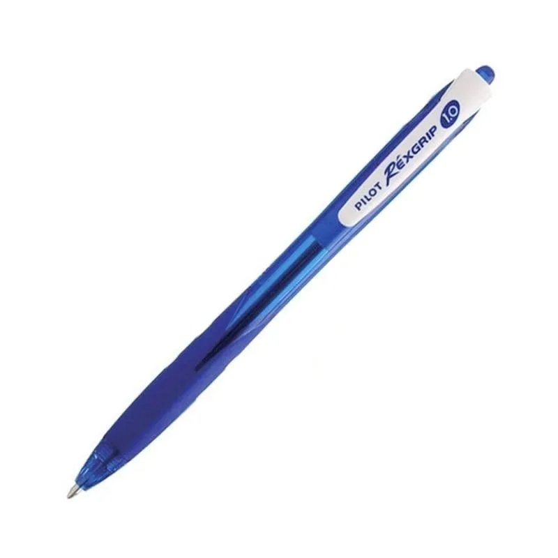 Pilot RexGrip Begreen Scatola da 10 penne a inchiostro a olio retrattili blu - immagine 1