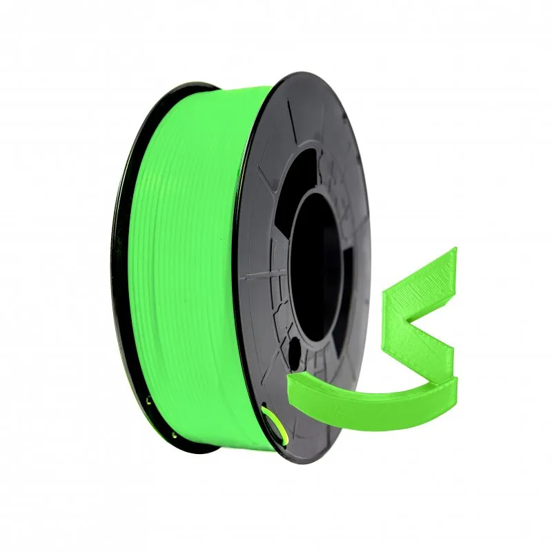 Bobina di filamento Winkle PLA HD 1Kg 1,75mm Verde fluorescente - immagine 1