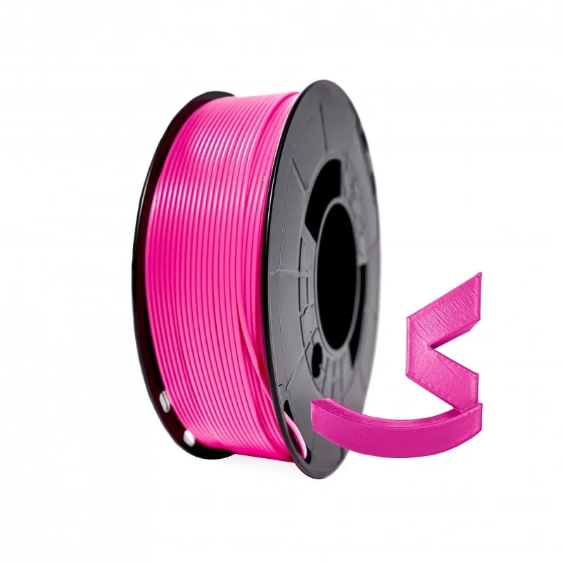Bobina di filamento Winkle PLA HD da 1 kg 1,75 mm rosa fluorescente - immagine 1