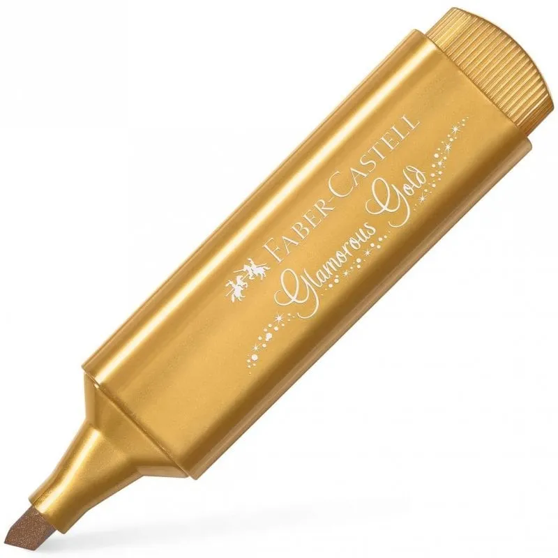 Faber Castell Textliner 46 Confezione da 10 pennarelli fluorescenti color oro metallizzato - immagine 1