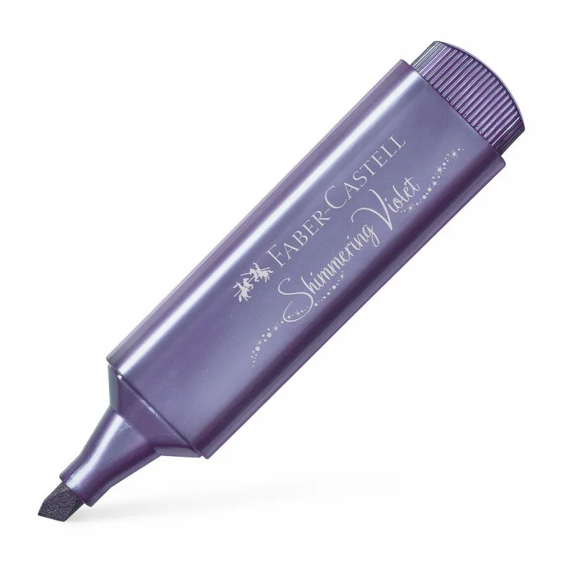Faber Castell Textliner 46 Confezione da 10 pennarelli fluorescenti viola metallici - immagine 1