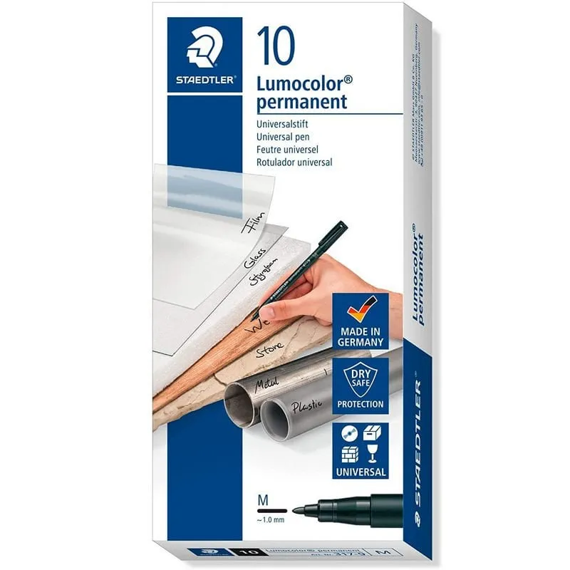 Staedtler 317-9 marcatore permanente Tipo di punta Nero - immagine 1