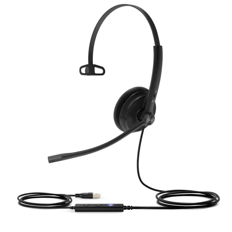 Cuffie mono UC Yealink UH34 Lite nere - immagine 1