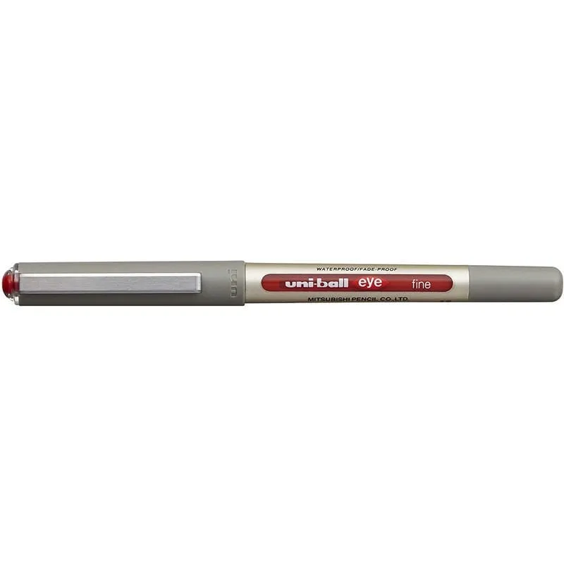 Uni-Ball Eye Fine UB-157 Scatola da 12 penne Inchiostro pigmentato rosso - immagine 1