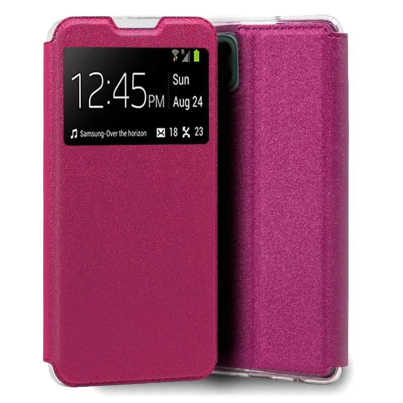 Custodia Flip Cover rosa fantastica e liscia per Samsung Galaxy A22 5G - immagine 1