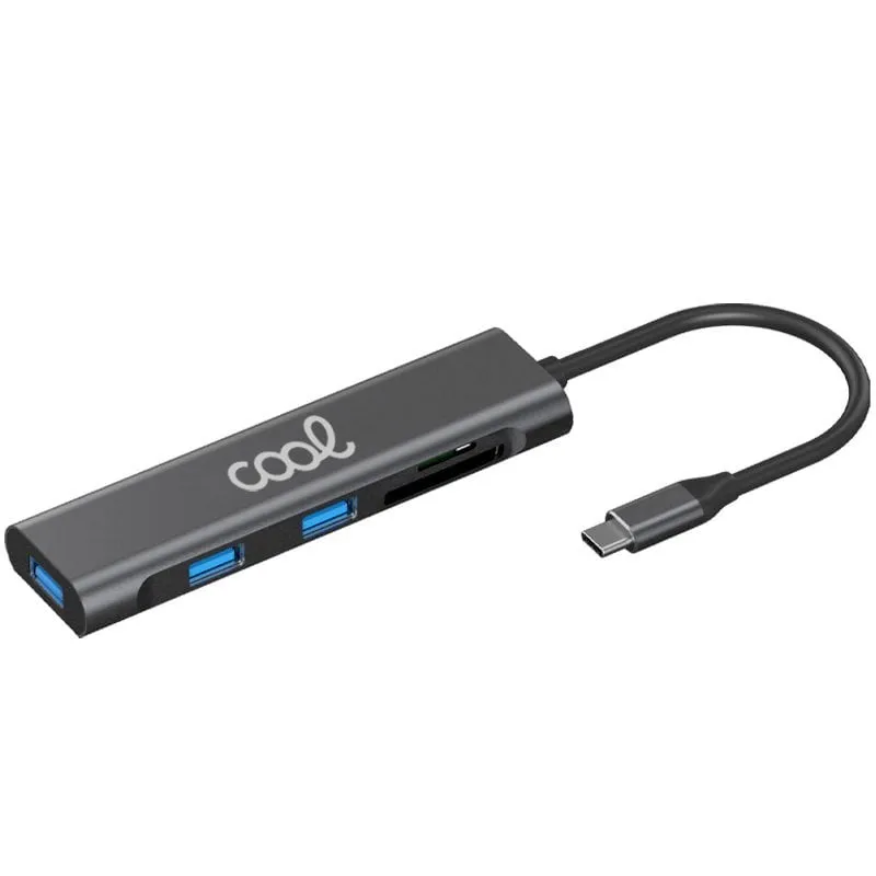 Cool Hub Type-C 5 porte 3x USB 3.0/SD/Micro SD - immagine 1