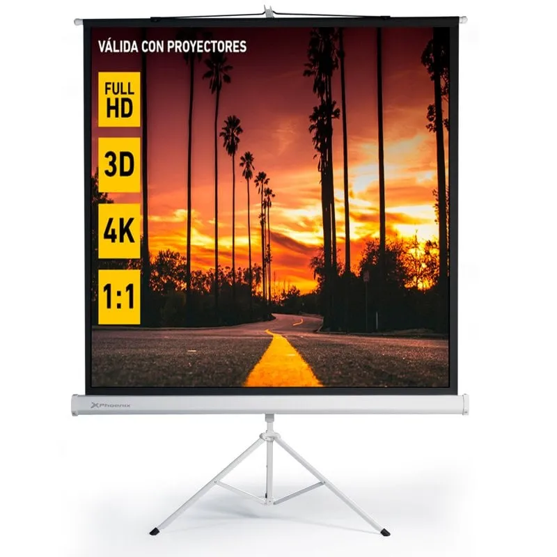 Schermo per proiettore Phoenix con treppiede 112" - immagine 1