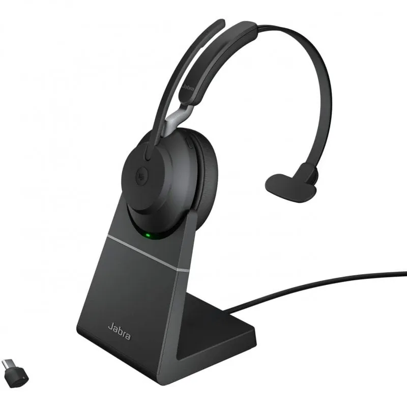 Jabra Evolve2 65 MS Mono Auricolare Wireless A Padiglione Ufficio USB-C Bluetooth Nero - immagine 1