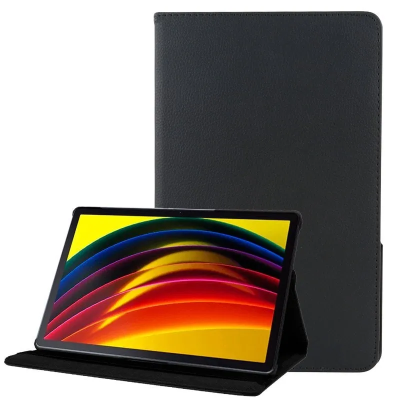 Custodia girevole in similpelle liscia nera per Lenovo Tab P11 11" - immagine 1