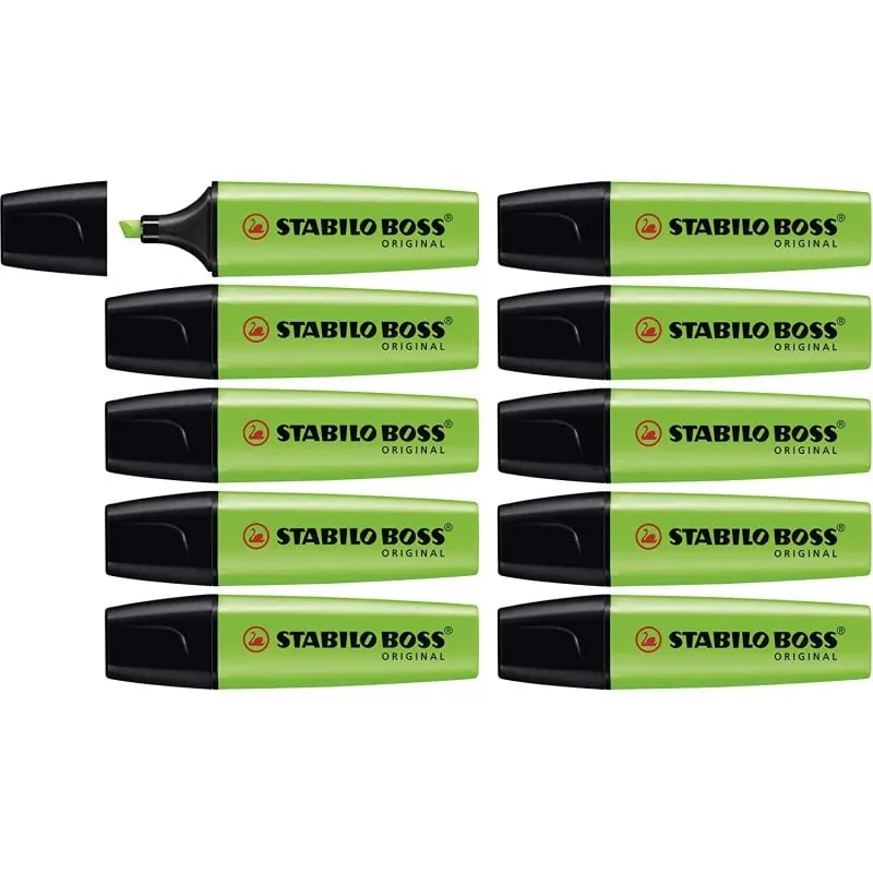 STABILO BOSS ORIGINAL evidenziatore 1 pz Punta smussata Verde - immagine 1