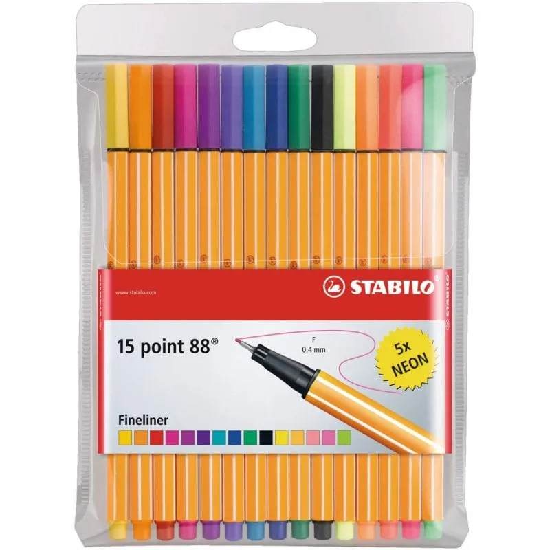 STABILO Point 88 penna tecnica Multicolore 15 pz - immagine 1