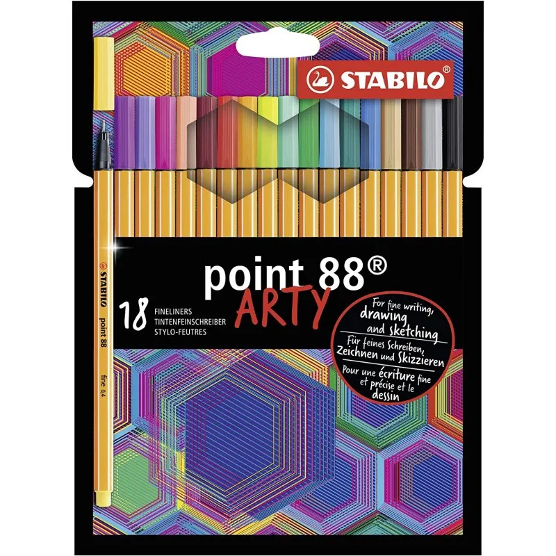 STABILO Point 88 Arty Custodia da 18 pennarelli - immagine 1