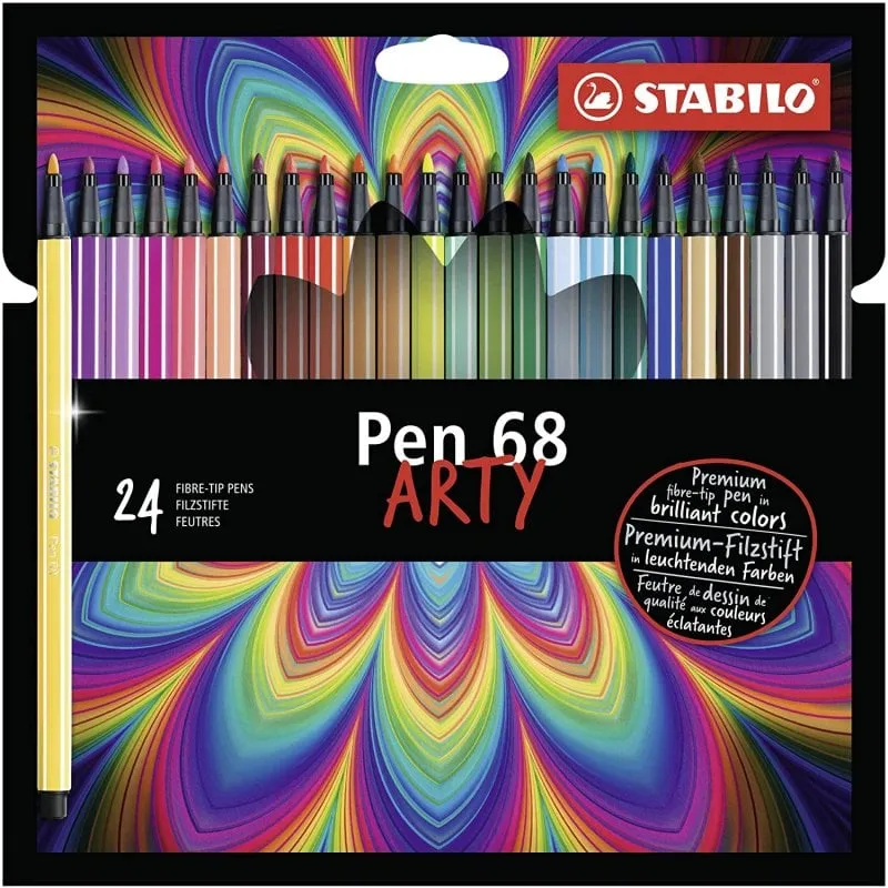 STABILO Pen 68 Arty Custodia da 24 pennarelli - immagine 1