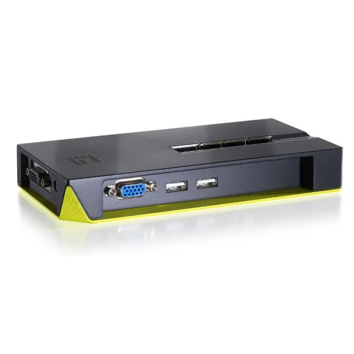 LevelOne KVM-0422 switch per keyboard-video-mouse (kvm) Nero, Verde - immagine 1
