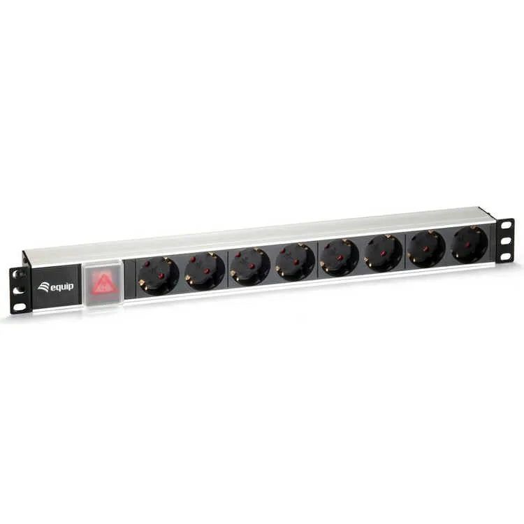 Multipresa 8 Uscite 1U Rack 19" Argento - immagine 1