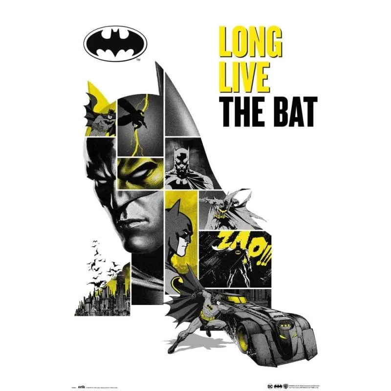 Maxi poster Erik DC Comics 80° anniversario Batman 91,5x61 cm - immagine 1